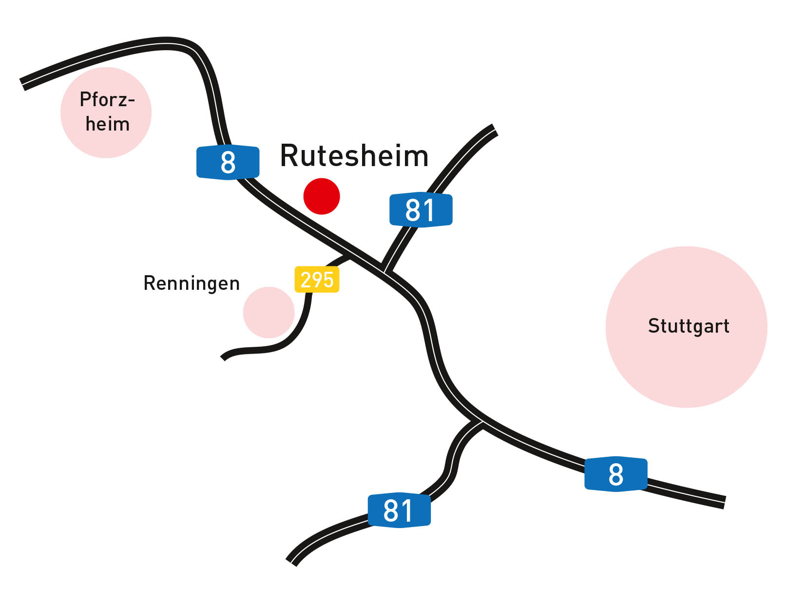 Anfahrtsskizze Hotel 2050 Rutesheim